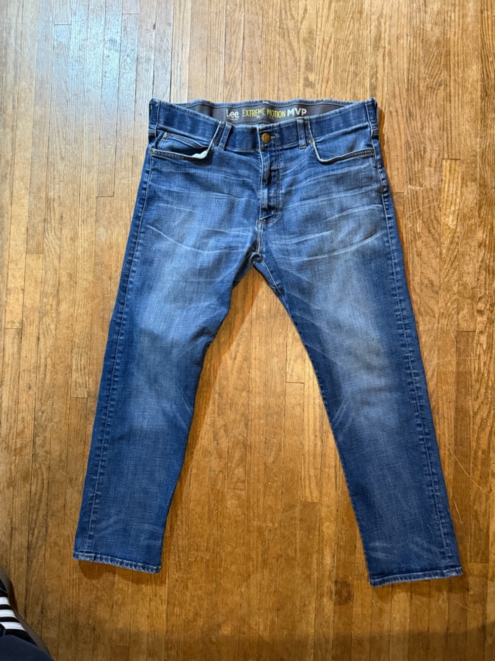 Lee Men's Slim Straight Jeans - Medium Blue Wash